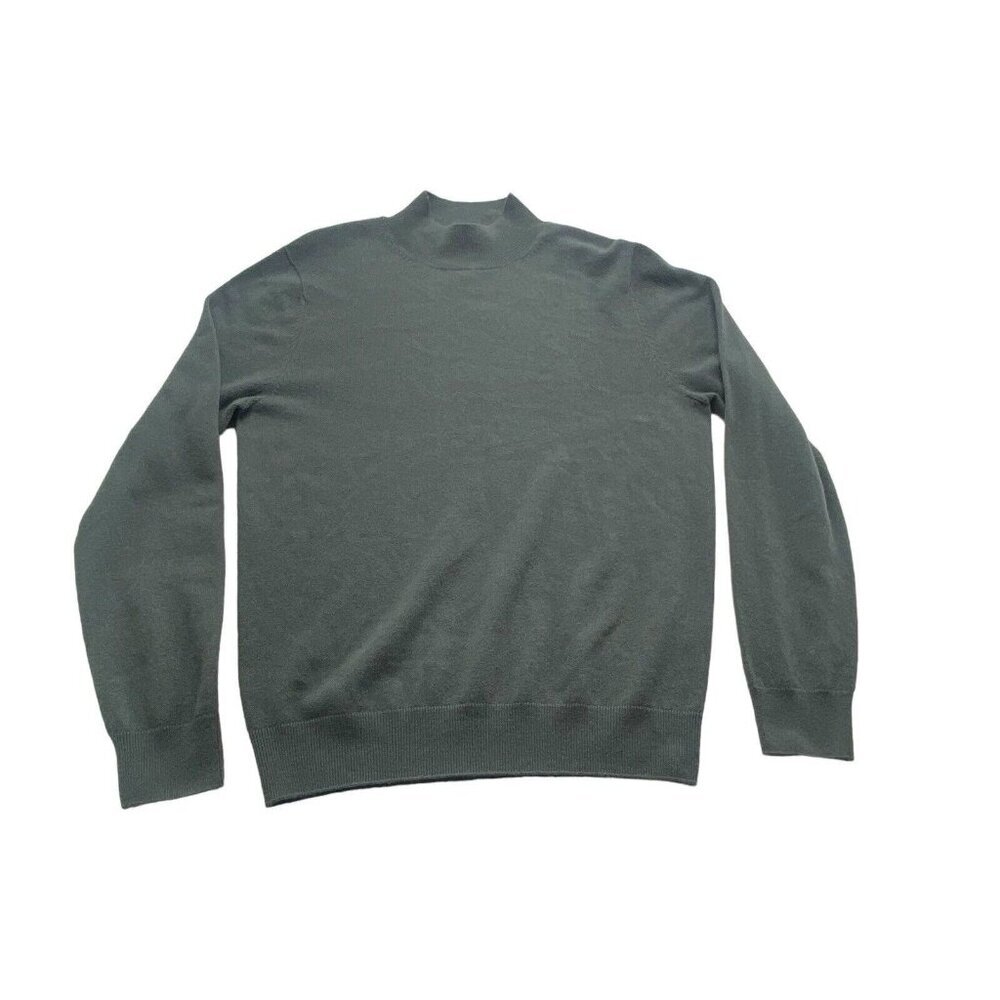 NWT GOBI Men‎ Mongolian Cashmere Pullover Sweater Sz M Gray Long Sleeve 1a-32